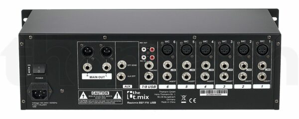 Rackmix_2 Rackmix 821 FX USB - Mixeur 8 canaux (Bluetooth)